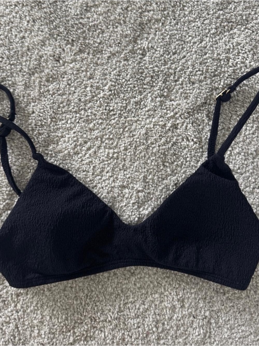 Classic Black Triangle Swim Bikini Top - Women Swim Bikinis